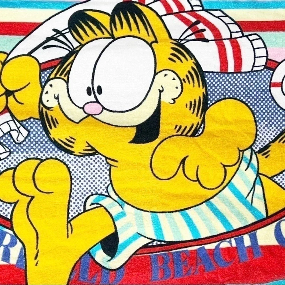 JO Franco Vintage 1978 Garfield Beach Club Beach Towel